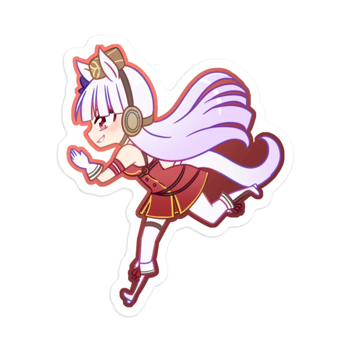 Gold Ship Sticker