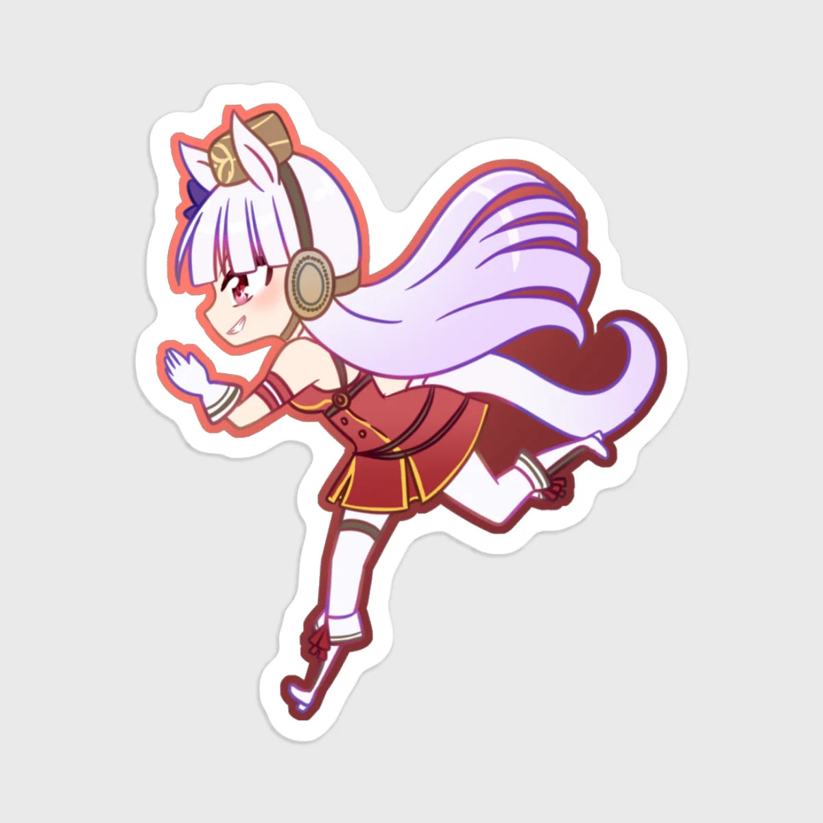 Gold Ship Sticker